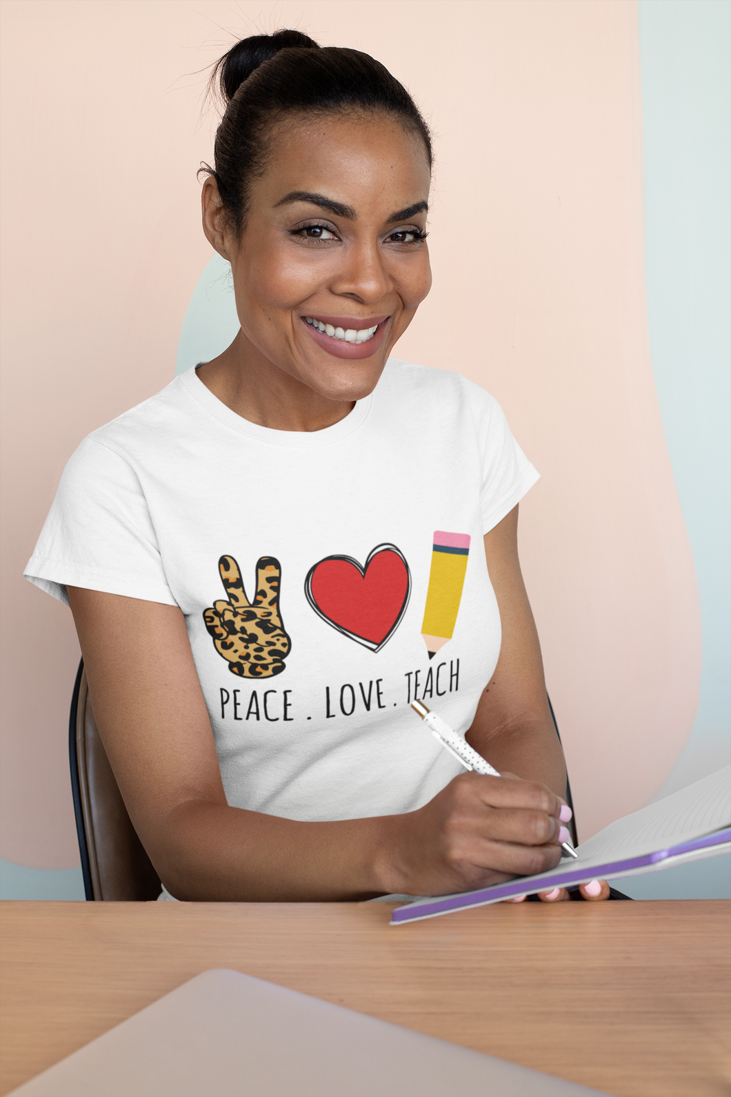 Peace. Love. Teach. T-Shirt